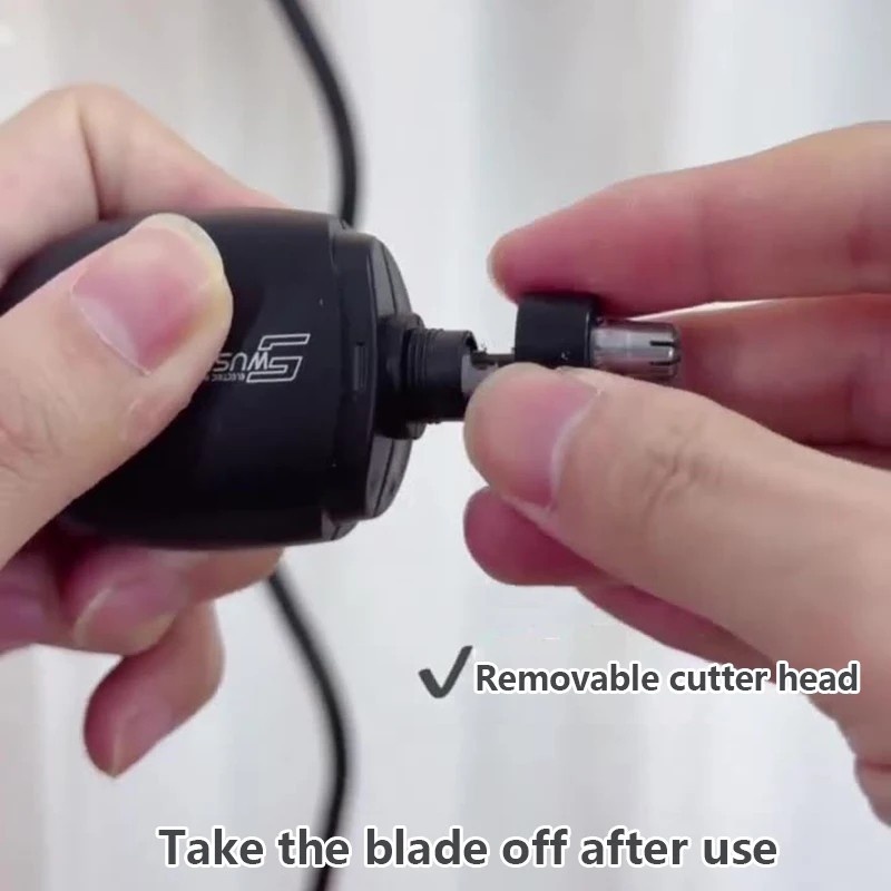 Portable Electric Nose & Ear Hair Trimmer Rechargeable & Painless Nose clipper for Men & Women
